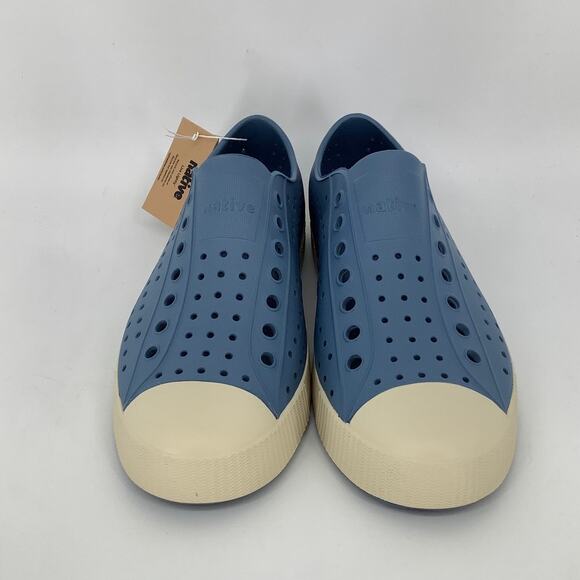 Native Shoes Mens 8 Oasis Blue Jefferson Slip On Sneaker Perforated P2-62 - Picture 2 of 10